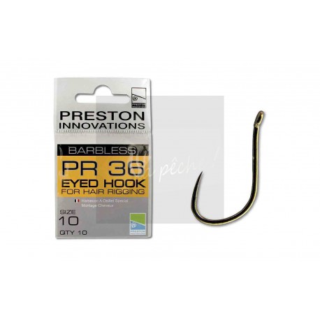 Preston PR456 hameçons sans ardillon taille 18 x 3 pkts