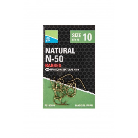Hameçons Natural N50 à ardillons